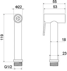 Гигиенический душ Aquatek хром AQ2057CR, 2