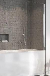 Шторка на ванну 500мм прозрачное стекло Radaway NES 8 PNJ I 50 R 10061050-01-01R, 1