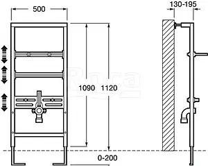 Инсталляция для раковины Roca Duplo 890093000, 2