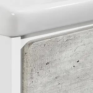 Тумба-умывальник подвесная Roca Ronda 70 белый/бетон ZRU9303003+327471000 Тумба-умывальник подвесная Roca Ronda 70 белый/бетон ZRU9303003+327471000, 5