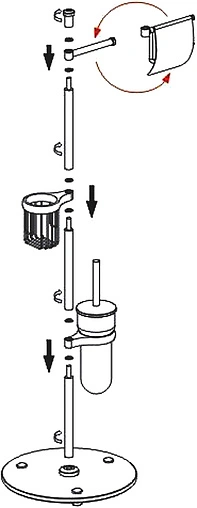 Стойка для аксессуаров Wasserkraft 1236