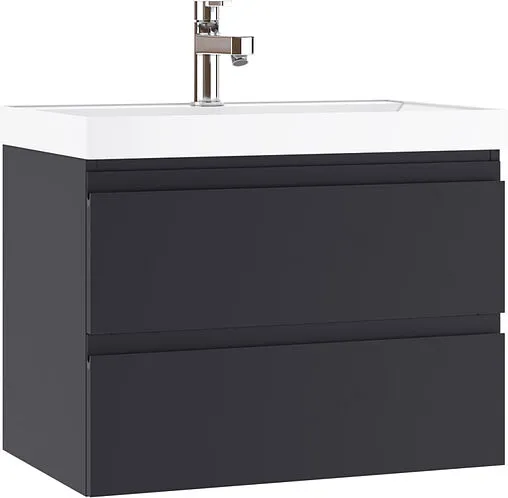 Тумба под умывальник подвесная Домино Graffo 70 графит DGr2112T