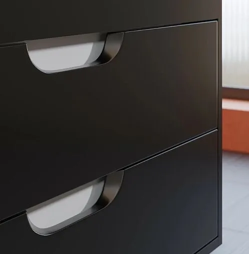 Тумба под умывальник подвесная Uperwood UPD Modul 75 чёрный матовый 2930205153 Тумба под умывальник подвесная Uperwood UPD Modul 75 чёрный матовый 2930205153