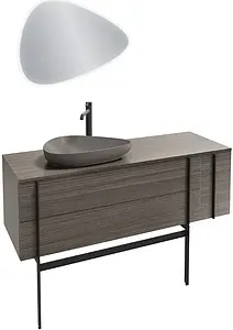 Раковина Jacob Delafon Nouvelle Vague 56 серый матовый EVI002-MG2 Раковина Jacob Delafon Nouvelle Vague 56 серый матовый EVI002-MG2, 3