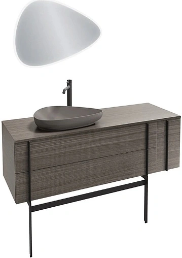 Раковина Jacob Delafon Nouvelle Vague 56 серый матовый EVI002-MG2