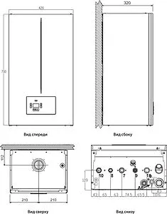 Настенный конденсационный газовый котел одноконтурный турбированный 34кВт Ferroli BlueHelix Sigma 34H GCBG92YA Настенный конденсационный газовый котел одноконтурный турбированный 34кВт Ferroli BlueHelix Sigma 34H GCBG92YA, 2