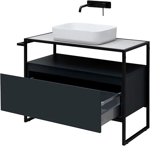 Тумба-умывальник напольная Allen Brau Priority 100 антрацит 1.31003.AM+