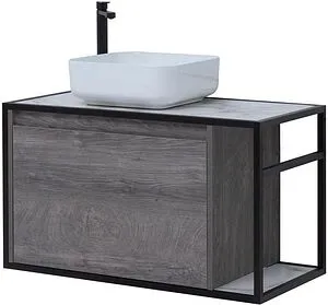 Тумба-умывальник подвесная Aquanet Nova Lite LOFT 90 L дуб рошелье 00261656+ Тумба-умывальник подвесная Aquanet Nova Lite LOFT 90 L дуб рошелье 00261656+, 1