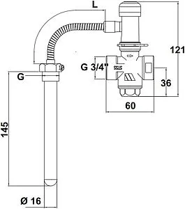 Защитный термоклапан ¾&quot; WATTS STS 20.S 10027617, 2