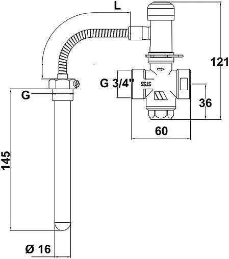 Защитный термоклапан ¾&quot; WATTS STS 20.S 10027617