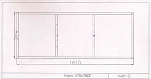 Каркас для ванны Cersanit Nike 170x70 K-RW-NIKE*170n Каркас для ванны Cersanit Nike 170x70 K-RW-NIKE*170n, 2