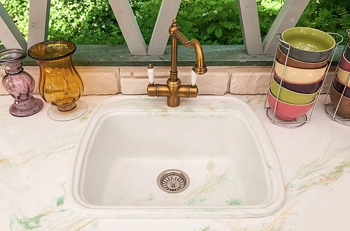 Смеситель для кухни с подключением к фильтру Omoikiri Tottori-AB античная латунь 4994009