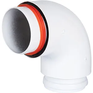 Колено для дымохода Ø 80/100мм ∠ 90° (Al) Rommer RCA-0080-800090, 1