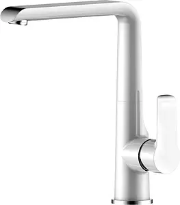 Смеситель для кухни Rossinka белый/хром W35-23 Смеситель для кухни Rossinka белый/хром W35-23, 1