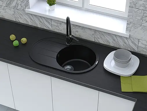 Мойка кухонная Ewigstein Elegant E-R50F черный