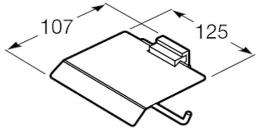Держатель туалетной бумаги Roca Rubik хром 816849001