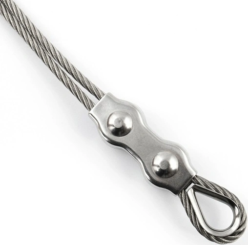 Зажим для троса из нержавеющей стали 4мм ACR SS304 DOUBLE Зажим для троса из нержавеющей стали 4мм ACR SS304 DOUBLE