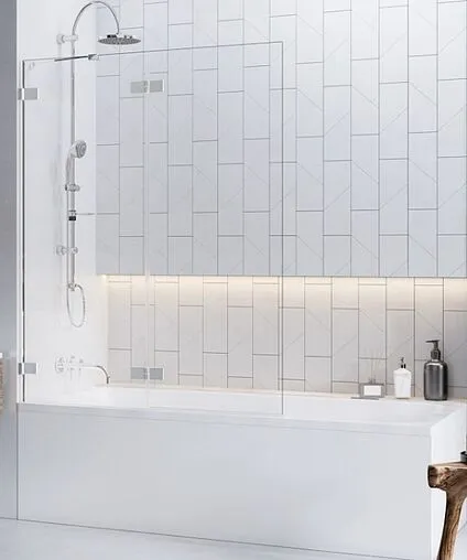 Шторка на ванну 1200мм прозрачное стекло Radaway Euphoria PND 120 L 10008120-01-01L