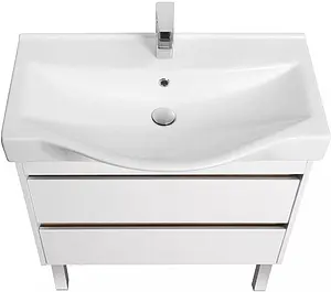 Тумба под умывальник Aquaton Нортон 80 белый глянец 1A248901NT010, 5