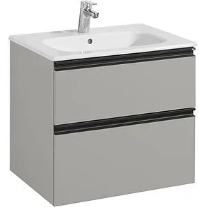 Тумба-умывальник подвесная Roca Domi 60 серый матовый ZRU9307873+ Тумба-умывальник подвесная Roca Domi 60 серый матовый ZRU9307873+, 1