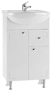 Тумба-умывальник напольная Айсберг Классик 50 белый DA1015T+46200081927581, 1