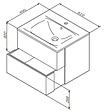 Тумба-умывальник подвесная Am.Pm Spirit 2.0 60 белый M70AFHX0602WG+M70AWCC0602WG