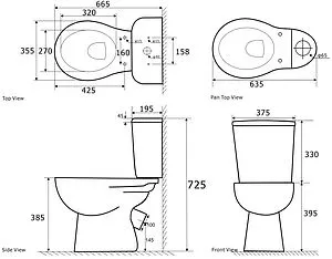 Унитаз-компакт Aquatek Каир белый AQ2780-00, 3
