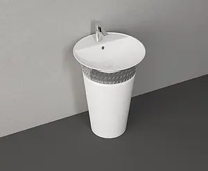 Раковина ISVEA Cappitone 59 платина/белый 10CPS1002SV Раковина ISVEA Cappitone 59 платина/белый 10CPS1002SV, 3