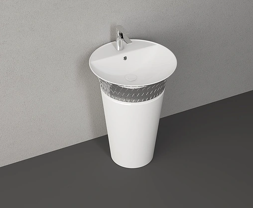 Раковина ISVEA Cappitone 59 платина/белый 10CPS1002SV Раковина ISVEA Cappitone 59 платина/белый 10CPS1002SV