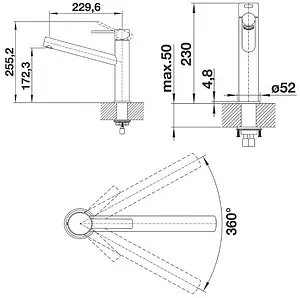 Смеситель для кухни Blanco Ambis нержавеющая сталь 523118, 2