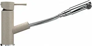 Смеситель для кухни с выдвижным изливом Ulgran бежевый U-009-328 Смеситель для кухни с выдвижным изливом Ulgran бежевый U-009-328, 1