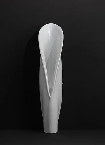 Писсуар с внешним подводом воды Kerasan Artwork Groove белый 473001