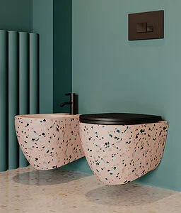 Биде подвесное ISVEA Infinity Terrazzo лососевый 10NF41001SV-2S-TRZ Биде подвесное ISVEA Infinity Terrazzo лососевый 10NF41001SV-2S-TRZ, 4