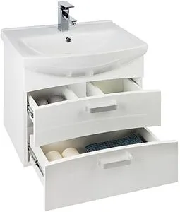 Тумба-умывальник подвесная Milardo Niagara 60 белый NIA60W0M95+0036000M28 Тумба-умывальник подвесная Milardo Niagara 60 белый NIA60W0M95+0036000M28, 3