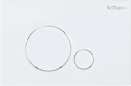 Комплект 5 в 1 BelBagno Amanda BB051CHR/BB051SC/BB002-80/BB014-SR-BIANCO с кнопкой белый глянцевый