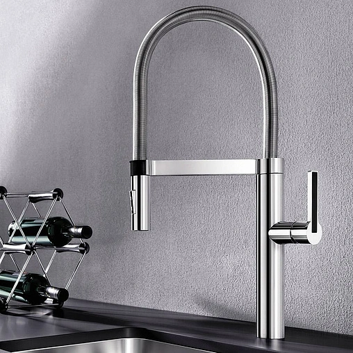 Смеситель для кухни с выдвижным изливом Blanco Culina-S хром 517597 Смеситель для кухни с выдвижным изливом Blanco Culina-S хром 517597