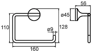 Держатель туалетной бумаги Milardo Magellan хром MAGSM00M43, 2