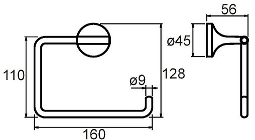 Держатель туалетной бумаги Milardo Magellan хром MAGSM00M43