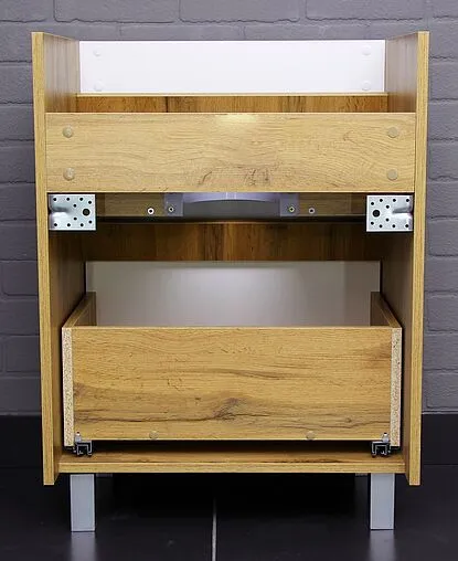 Тумба под умывальник напольный Домино Karlo 60 белый/дуб вотан DK5307T