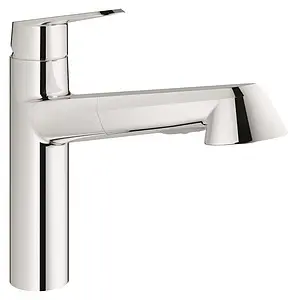 Смеситель для кухни с выдвижным изливом Grohe Eurodisc Cosmopolitan хром 32257002 Смеситель для кухни с выдвижным изливом Grohe Eurodisc Cosmopolitan хром 32257002, 1
