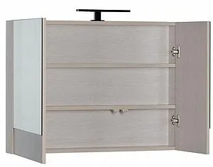 Шкаф-зеркало Aquanet Тоника 90 L белый дуб 00169641, 3