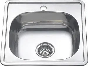 Мойка кухонная Омега нержавеющая сталь 4848О, 1