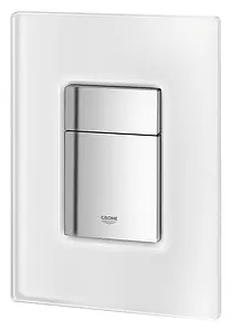 Клавиша смыва для унитаза Grohe Skate Cosmopolitan Glass 38845MF0 кнопки/хром глянцевый, панель/стекло белый Клавиша смыва для унитаза Grohe Skate Cosmopolitan Glass 38845MF0 кнопки/хром глянцевый, панель/стекло белый, 5