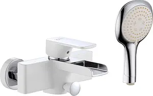 Смеситель для ванны D&K Berlin Steinbeis белый/хром DA1433516 Смеситель для ванны D&K Berlin Steinbeis белый/хром DA1433516, 1