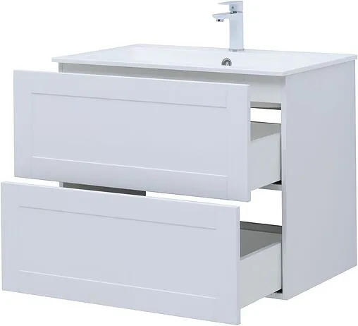 Тумба под умывальник подвесная Aquanet Терра 80 белый матовый 00313234