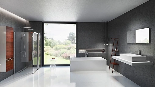 Шкаф-пенал подвесной Ravak Clear 40 R вишня/белый X000000764