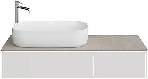 Тумба под умывальник подвесная Kerama Marazzi Magica 120 утренний серый матовый MA.120.2\MGR.M