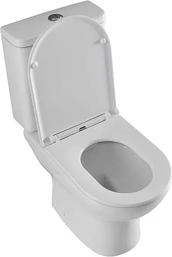 Унитаз-компакт безободковый Aquanet Ray-C Rimless белый Ray-C+Ray-C-1