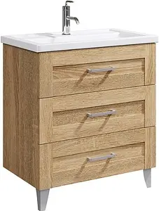 Тумба-умывальник напольная Aqwella Foster 80 дуб сонома FOS01083DS+4640021064733 Тумба-умывальник напольная Aqwella Foster 80 дуб сонома FOS01083DS+4640021064733, 1