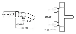 Смеситель для ванны Jacob Delafon Talan хром E10105RU-CP Смеситель для ванны Jacob Delafon Talan хром E10105RU-CP, 2